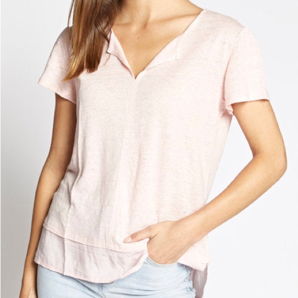 Sanctuary Uptown Tee in Cherry Blossom Womens Size Medium